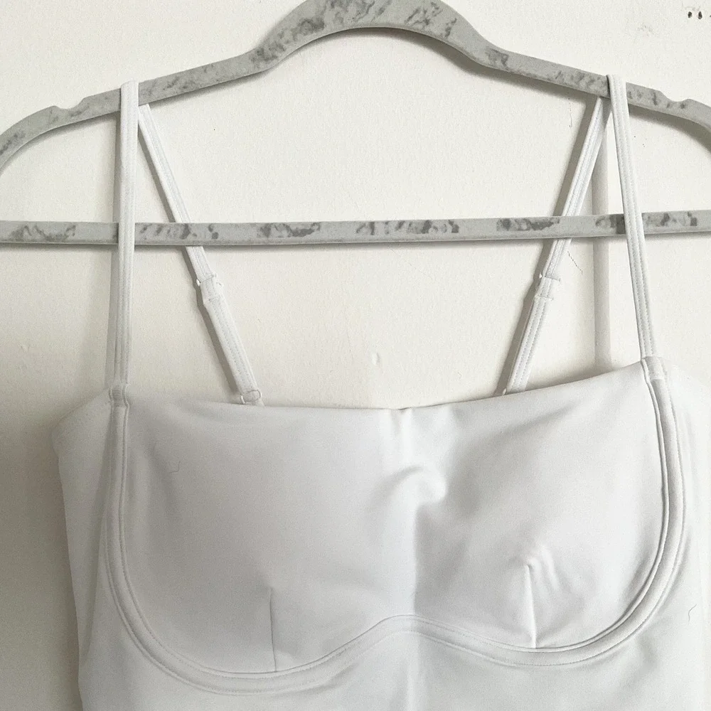 Alo Yoga Airbrush Streamlined Dress White/White M